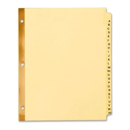 Avery Dennison Avery Laminated Tab Divider, Printed A to Z, 8.5"x11", 25 Tabs, Buff/Buff 11306